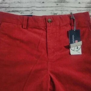 Vine Yard Vines Breaker Pants sz 18 Red Corduroy